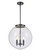 Franklin Restoration LED Pendant in Matte Black (405|221-3S-BK-G204-16-LED)