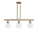 Ballston LED Island Pendant in Brushed Brass (405|516-3I-BB-G654-6-LED)