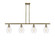 Ballston Four Light Island Pendant in Antique Brass (405|516-4I-AB-G652-6)
