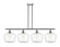 Ballston Four Light Island Pendant in Brushed Satin Nickel (405|516-4I-SN-G654-12)