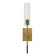 Telesto One Light Wall Sconce in Textured Black With Antique Brass (52|22553)