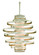 Vertigo Two Light Pendant in Modern Silver Leaf (68|128-42)