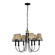 Cayman Six Light Chandelier in Black (137|362C06BL)