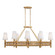 Nevis Eight Light Linear Pendant in French Gold (137|360N08FG)