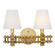 Nevis Two Light Bath in French Gold (137|360B02FG)