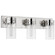 Intersection Three Light Vanity in Polished Nickel (72|60-7633)