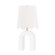 Roshani One Light Table Lamp in Aged Brass/Ceramic Raw Matte White (428|HL685201-AGB/CMW)