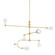 Hikari Six Light Chandelier in Aged Brass (428|H681806-AGB/SWH)