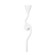 Anastasia One Light Wall Sconce in Gesso White (68|406-01-GSW)