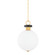 Haru One Light Pendant in Vintage Brass (68|395-13-VB)