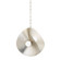 Peony Four Light Pendant in Warm Silver Leaf (68|330-18-WSL)