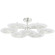 Topaz LED Semi Flush Mount in Polished Nickel (68|328-38-PN)