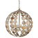 Tartufo Four Light Chandelier in Contemporary Silver Leaf/Natural (142|9000-0935)