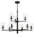 Hailie Nine Light Chandelier in Flat Black (46|55629-FB)