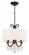 Othello Three Light Mini Chandelier in Matte Black (60|6623-MK-CL-MWP)