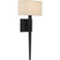 Quoizel Wood One Light Wall Sconce in Matte Black (10|QW16127MBK)