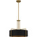 Quoizel Pendant Four Light Pendant in Aged Brass (10|QP5596AB)