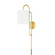 Caroline One Light Wall Sconce in Aged Brass (428|HL641201-AGB)