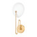 Hattie One Light Wall Sconce in Aged Brass (428|H743101-AGB/TWH)