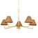 Issa Five Light Chandelier in Aged Brass (428|H704805-AGB)