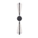 Mulberry LED Wall Sconce in Black/Light Guide (347|WS62629-BK/LG)