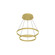 Cerchio LED Chandelier in Brushed Gold (347|CH87224-BG)