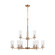 Zire Nine Light Chandelier in Satin Brass (454|3190309EN-848)