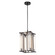 Sabre LED Pendant in Ribbed Glass/Urban Bronze (452|PD339415UBCR)