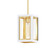 Neoclass One Light Outdoor Pendant in White/Gold (16|30051CLWTGLD)