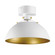 Dawn One Light Flush Mount in White/Satin Brass (16|12040WTSBR)