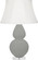 Double Gourd One Light Table Lamp in Matte Smoky Taupe Glazed Ceramic w/Lucite Base (165|MST61)