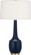 Delilah One Light Table Lamp in Matte Midnight Blue Glazed Ceramic (165|MMB70)