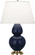 Double Gourd One Light Table Lamp in Matte Midnight Blue Glazed Ceramic w/Antique Brass (165|MMB55)