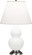 Small Double Gourd One Light Accent Lamp in Matte Lily Glazed Ceramic w/Antique Silver (165|MLY52)