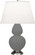 Double Gourd One Light Table Lamp in Matte Ash Glazed Ceramic w/Antique Silver (165|MCR59)
