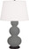 Triple Gourd One Light Table Lamp in Matte Ash Glazed Ceramic w/Deep Patina Bronze (165|MCR41)