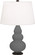 Small Triple Gourd One Light Accent Lamp in Matte Ash Glazed Ceramic w/Deep Patina Bronze (165|MCR31)