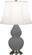Small Double Gourd One Light Accent Lamp in Matte Ash Glazed Ceramic w/Antique Silver (165|MCR12)