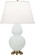 Double Gourd One Light Table Lamp in Matte Celadon Glazed Ceramic w/Antique Brass (165|MCL55)