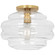 Horizon One Light Flushmount in Modern Brass w/ Clear Glass (165|CL64)
