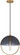 Mavisten Edition Copernica One Light Pendant in Lacquered Burnished Brass w/Smoked Glass Shade (165|602)