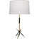 Thatcher One Light Table Lamp in Modern Brass w/Matte Black (165|217)