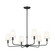 Pallas Six Light Chandelier in Black (12|52516BK)