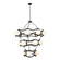 Black Betty 18 Light Chandelier in Carbon/French Gold (137|374C18CBFG)