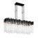 Matrix Eight Light Linear Pendant in Matte Black/French Gold (137|309N08MBFG)
