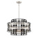 Presten Six Light Pendant in Brushed Nickel With Sand Coal Highlights (29|N7985-420)
