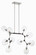 Nexpo Ten Light Chandelier in Coal Black (42|P1360-619)