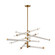 Crosspiece Six Light Chandelier in White (45|H0018-10359)