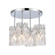Formade Crystal Four Light Semi Flush Mount in Polished Chrome (45|82197/4)
