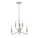 Saginaw Six Light Chandelier in Satin Nickel (45|81528/3+3)